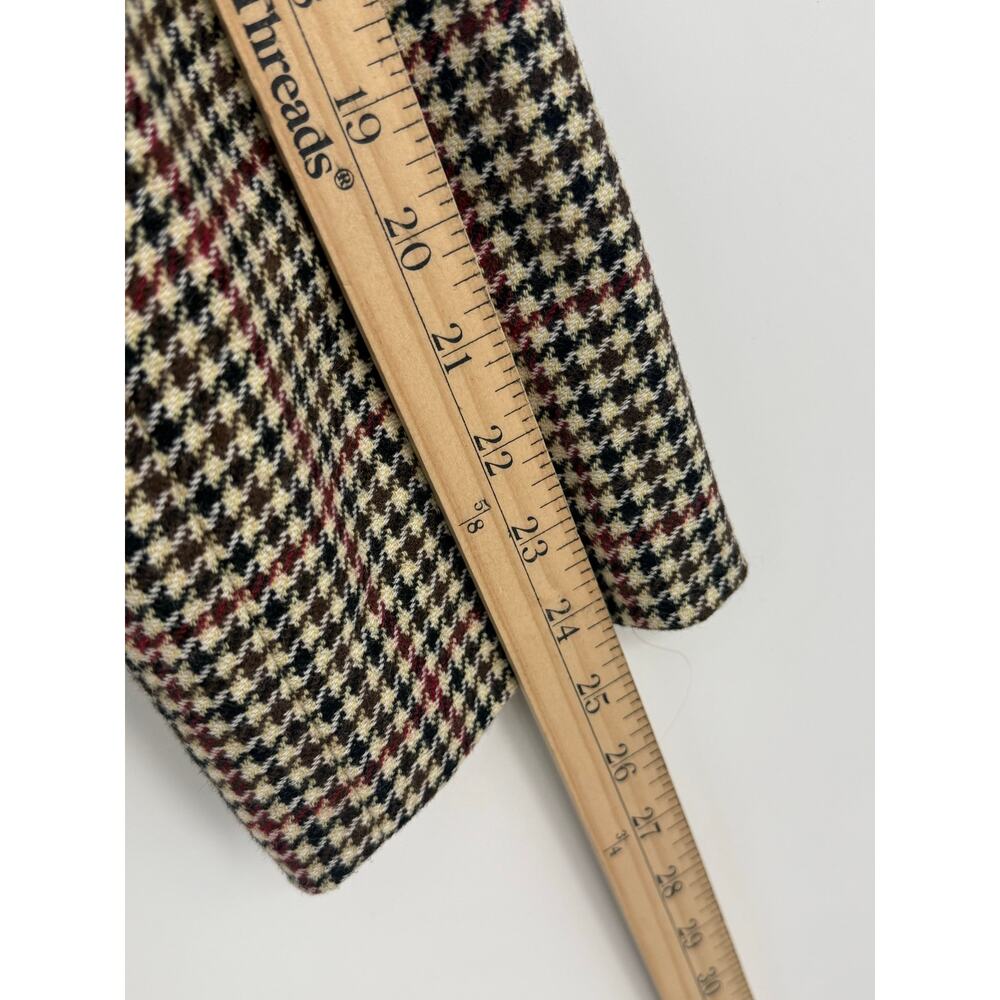 J.Crew Schoolboy Houndstooth Wool Blend Blazer Gold Buttons Size 16 Fall Winter - Picture 9 of 10